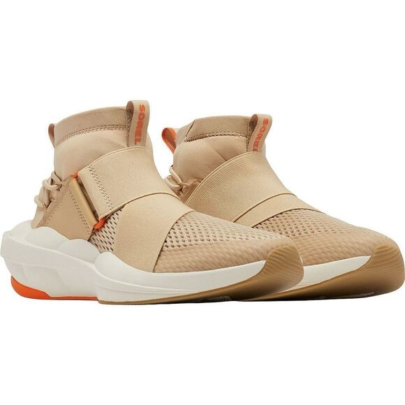 SOREL Kinetic tan beige slip on adjustable hightop sneaker shoe Explorer Defy 9 - Picture 1 of 10